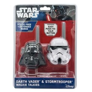 Disney Star Wars Walkie Talkies Toys Interactive Darth Vader & Stormtrooper